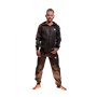 Addikt Tracksuit Bottoms: Brown & Silver