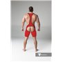 MASKULO - Wrestling Singlet Codpiece Open rear Red