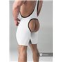 MASKULO - Wrestling Singlet Codpiece Open rear White