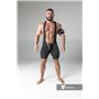 MASKULO - Wrestling Singlet Codpiece Open rear Black