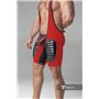 MASKULO - Wrestling Singlet Codpiece Thigh Pads Red