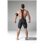 MASKULO - Wrestling Singlet Codpiece Thigh Pads Black