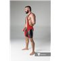 MASKULO - Wrestling Singlet Codpiece Open rear full thigh Pads Red