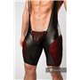 MASKULO - Color-Under Men's Fetish Wrestling singlet Zipped rear Red