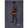 MASKULO - Wrestling Singlet Codpiece Open Rear Neon Orange