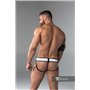 MASKULO - Fetish Jockstrap Detachable Codpiece Black