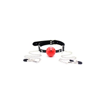 PVC BAL GAG RED - NIPPLE CLAMPS