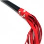 FLOGGER LEATHER RED STRINGS - 78cm - WOODEN HANDLE