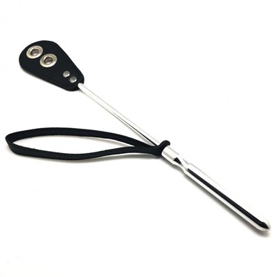 Riding Crop - Metal / Leather - 42cm