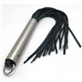 Flogger 24 leather strings - Aluminium handle - 53cm