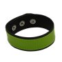 Addikt Leather Armband: Green & Black