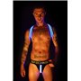 BREEDWELL X-Small Glow Shoulder Harness (Blue)